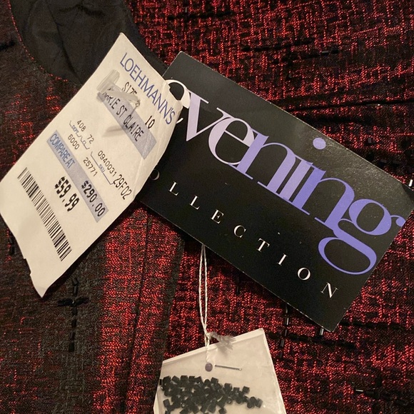 CLEARANCE ✨ Marie St Claire Brocade Beaded Top VTG - Picture 7 of 10